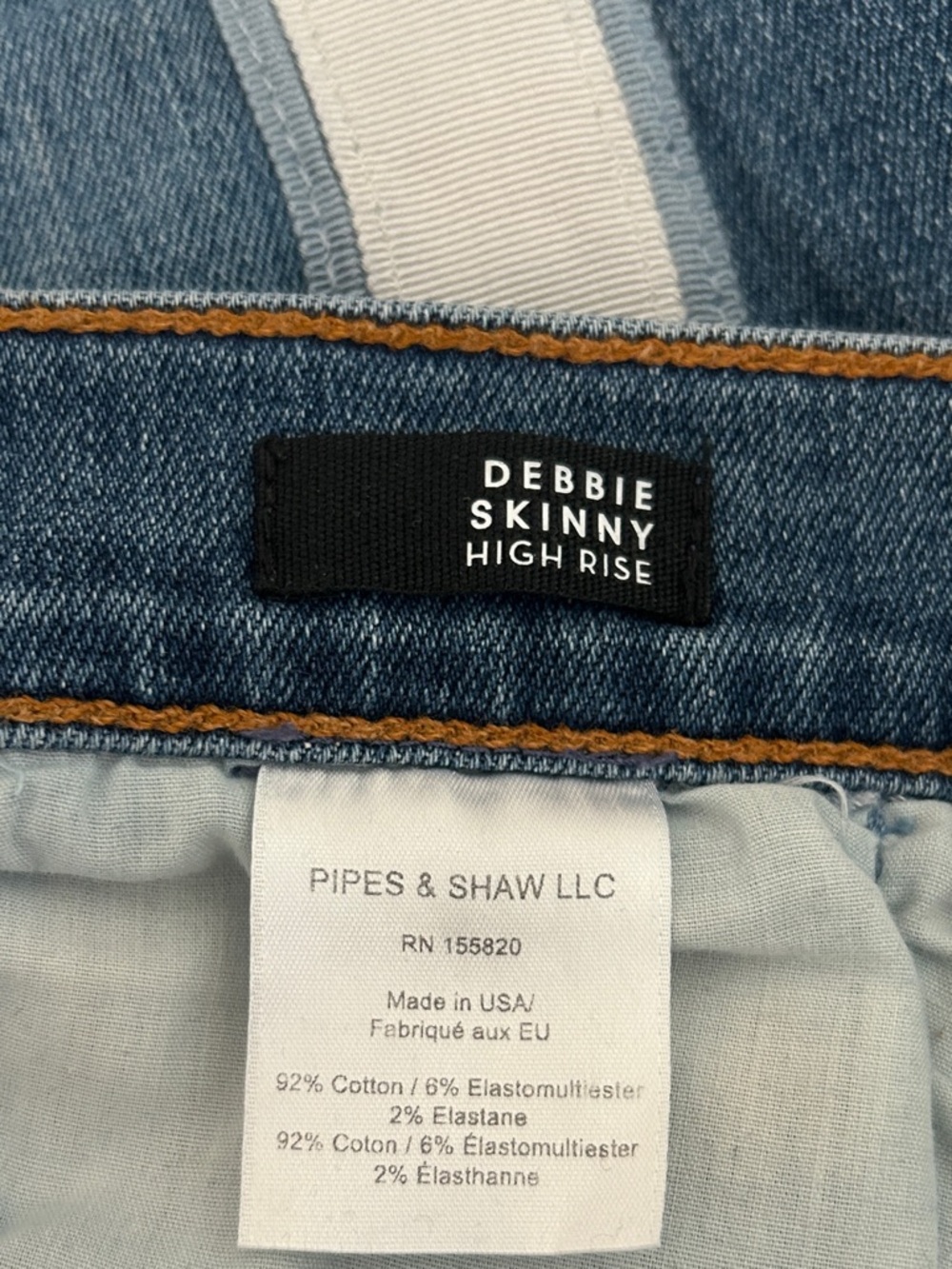 Veronica Beard Debbie Jeans Beacon Stripe Button Fly Women's 31 Size 12 Blue - Picture 14 of 15